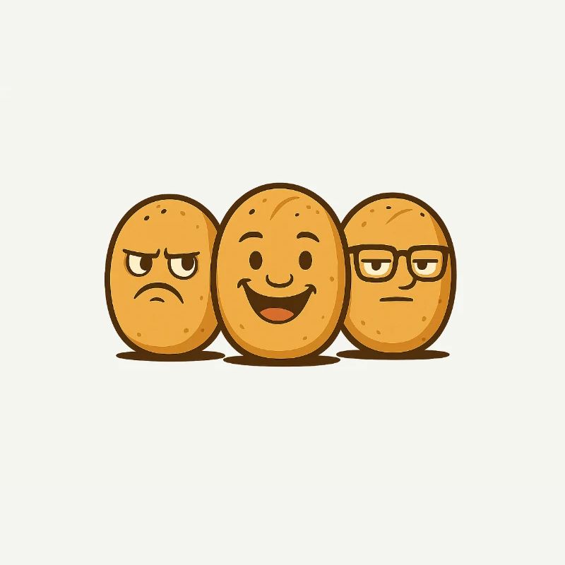 Brötchenbande – Cool bread faces in retro style