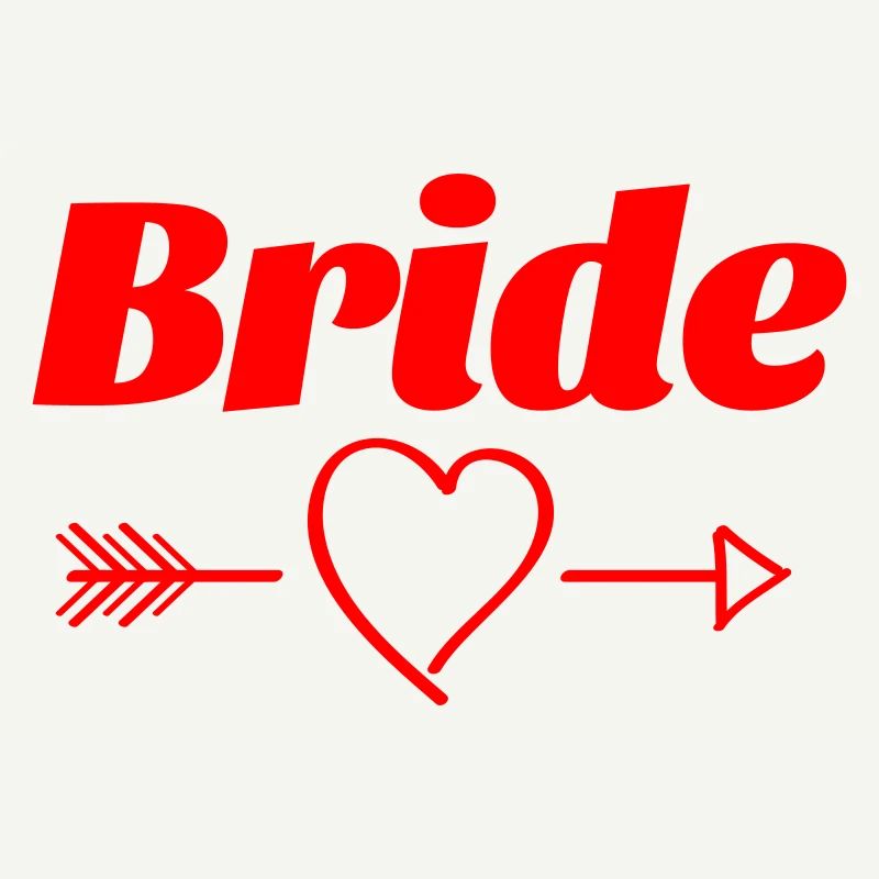 Conception de flèche de coeur de mariée