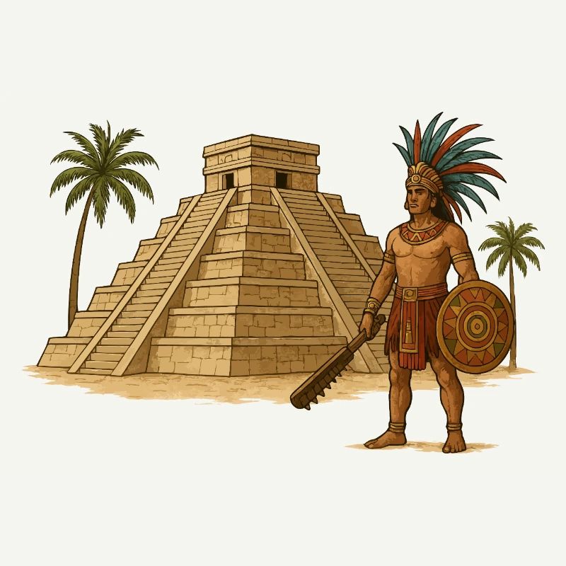 Mayan Pyramid Warrior