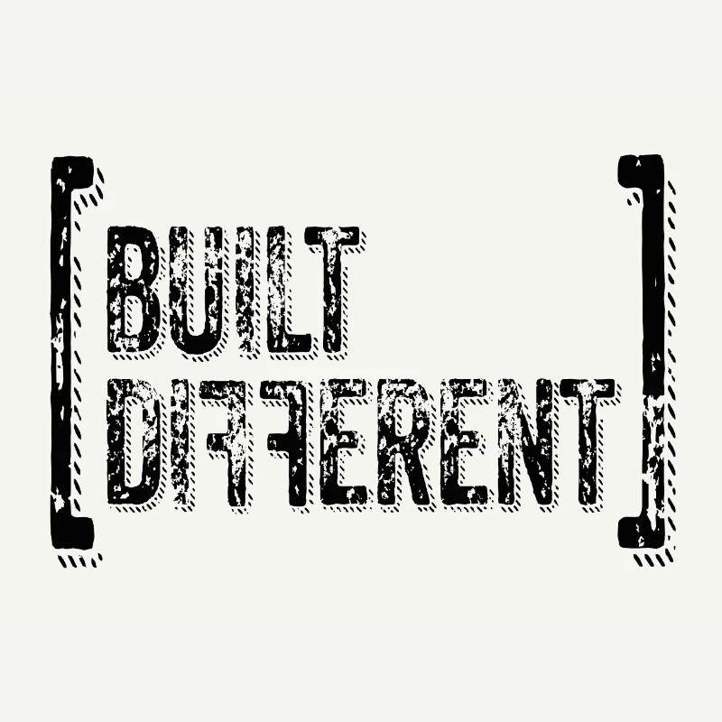 Built Different – Trend Statement Typo Saying