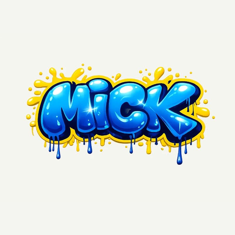 MICK GRAFFITI NAME FOR PERFECT GIFT PRINTABLE 