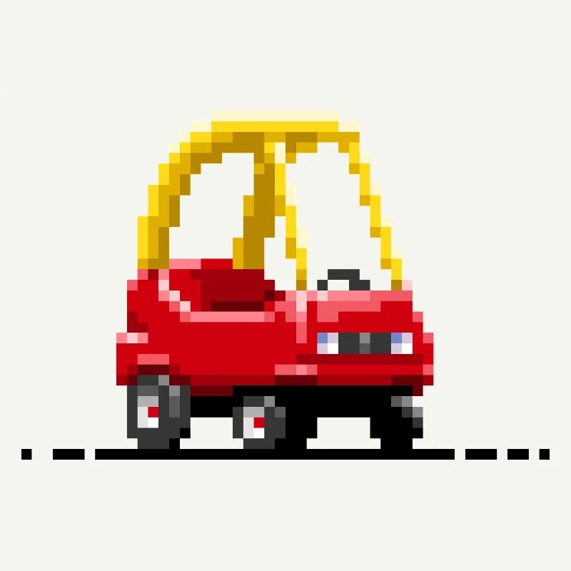 Kinder-Pixel-Auto