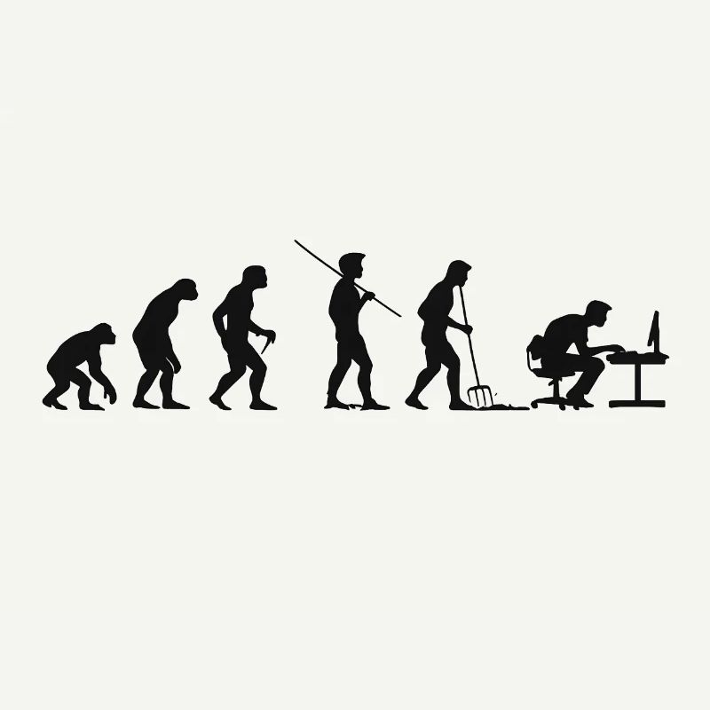 Programmierer Computerfreak Evolution