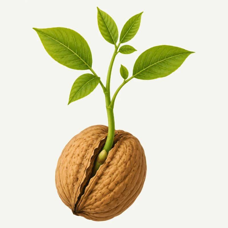 Small Grows Large Walnut Design