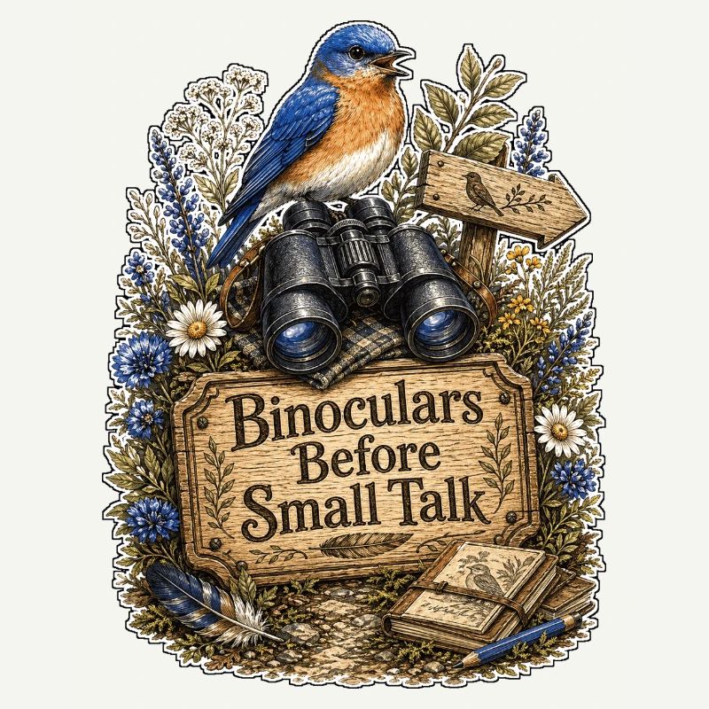 Binoculars Before Small Talk Clouds