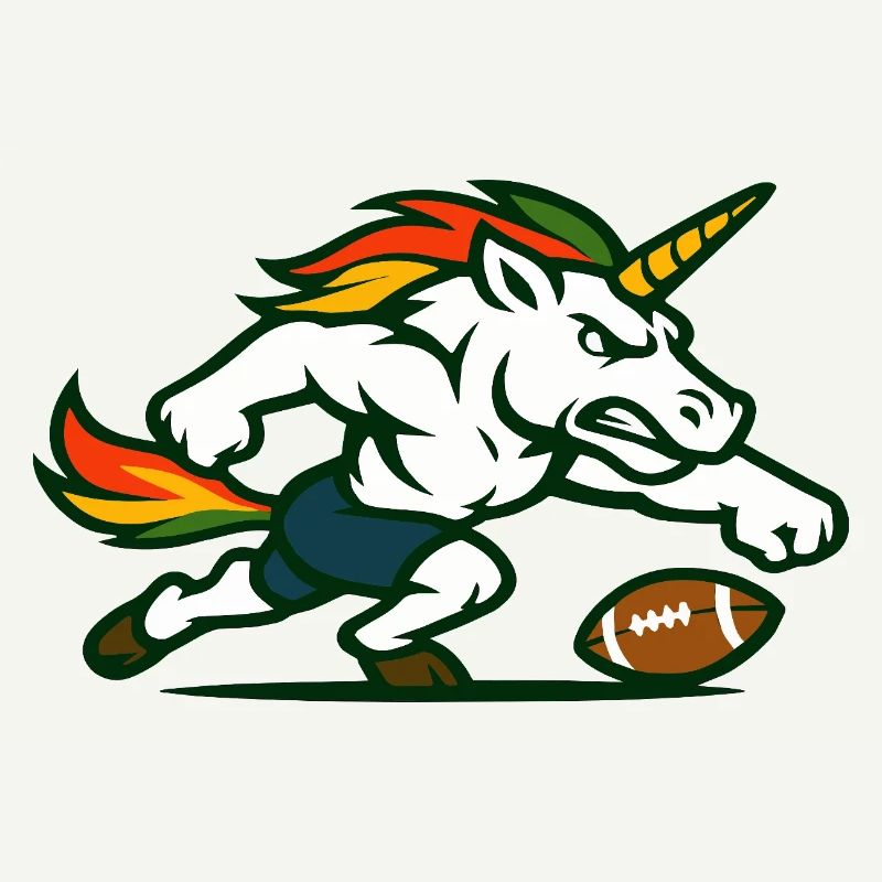 Flammen-Einhorn-Blitz