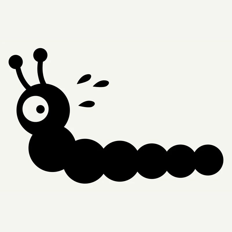 Angstschwitzender Wurm