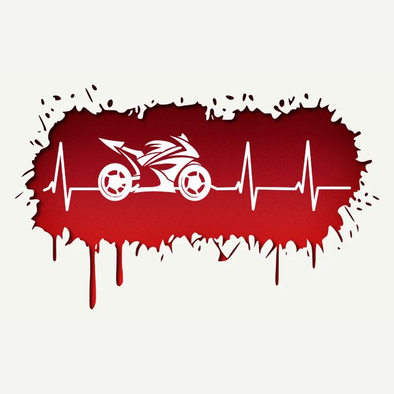 Motorcycle racing driver pulse
