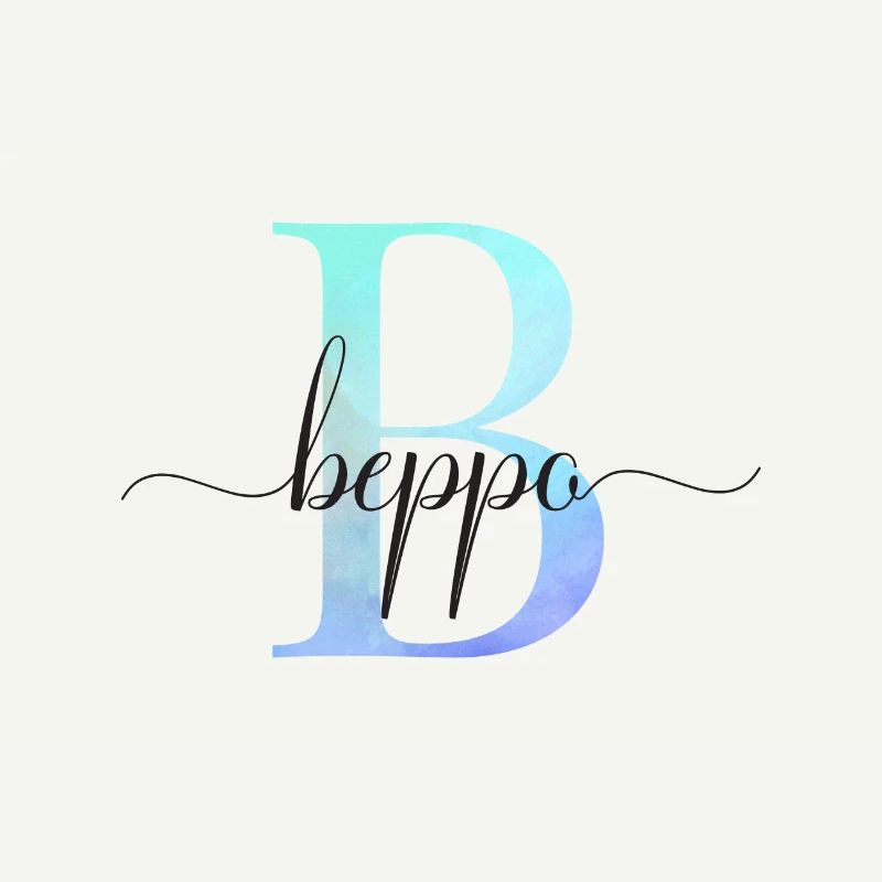 B| Monogramme | Nom | Beppo | Aquarelle