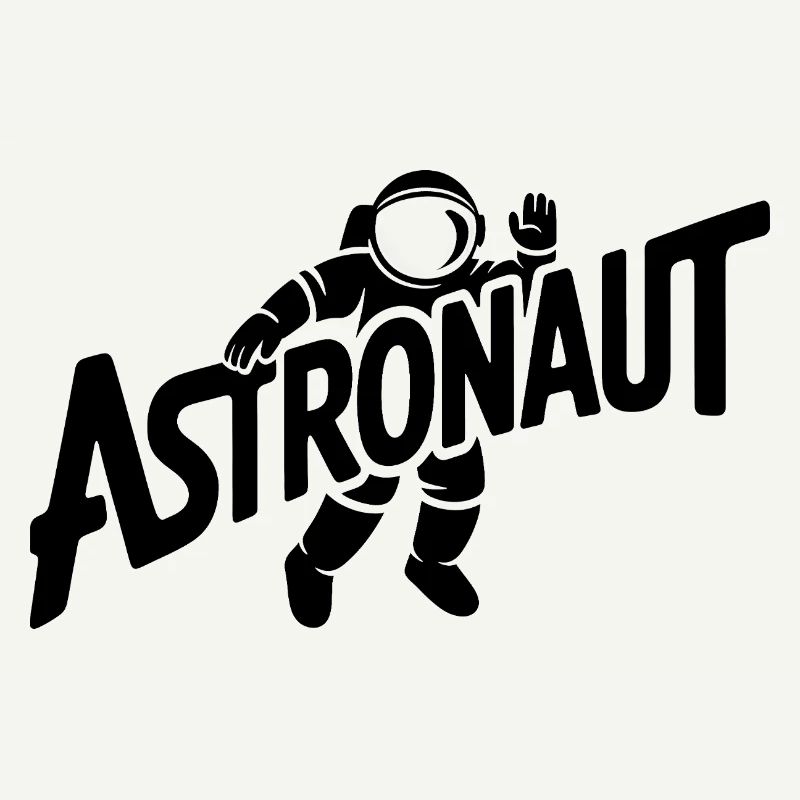 Astronaut - Cool Astonomy Logo