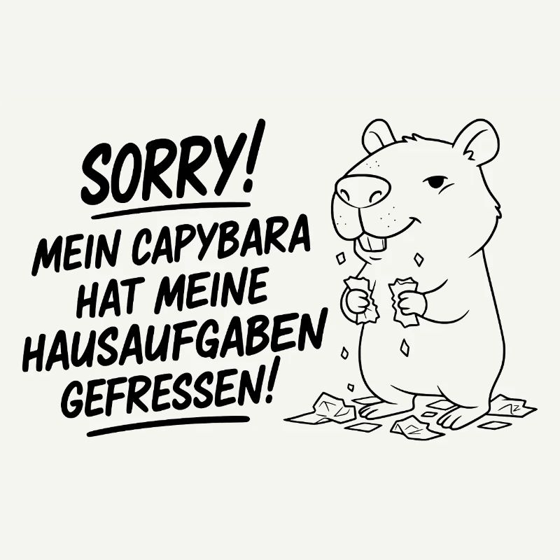 Pardon! Capybara a mangé mes devoirs