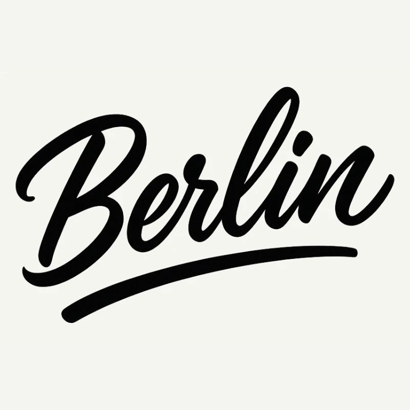 Lettrage berlilien en style d’écriture