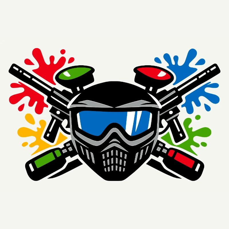 Graffiti-Helm mit Farbspritzer