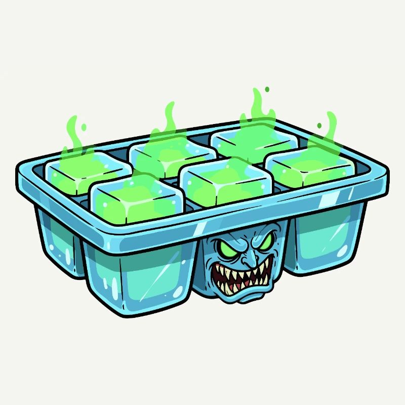Monster-Eiswürfel im Eiskubentray