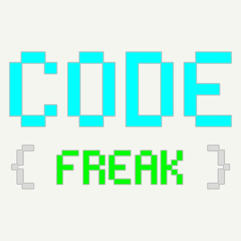 T-shirt néon Pixel Code Freak