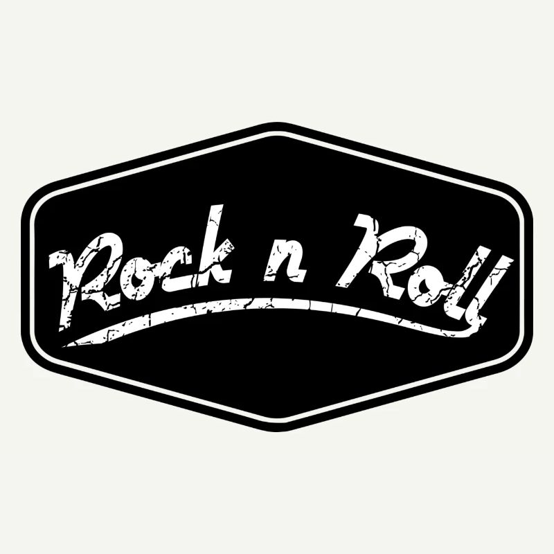 Forme de bouclier Rock n Roll