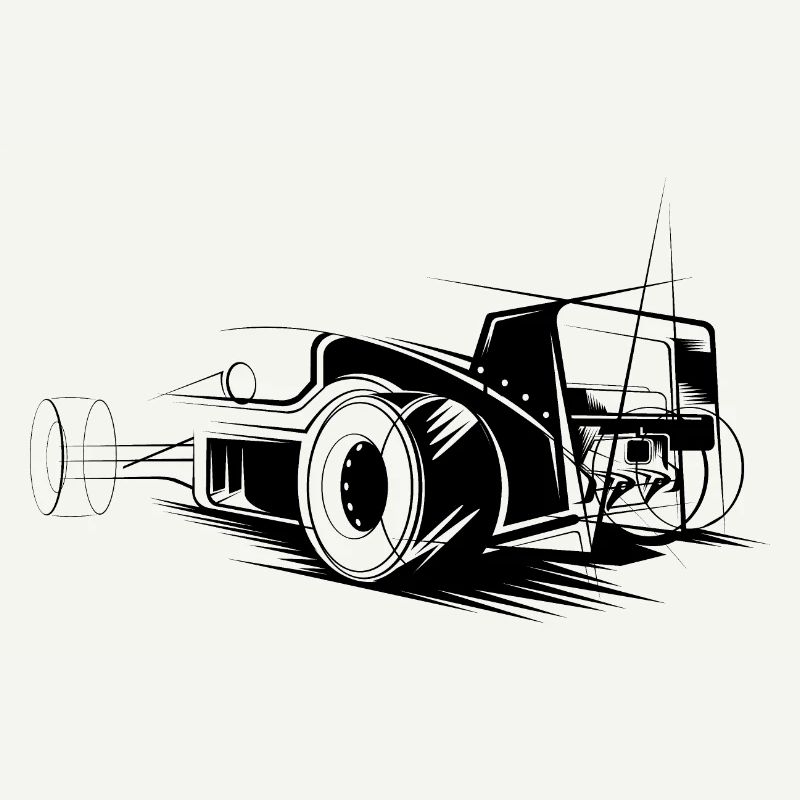 Icône d’illustration de formule Icône de logo de course automobile