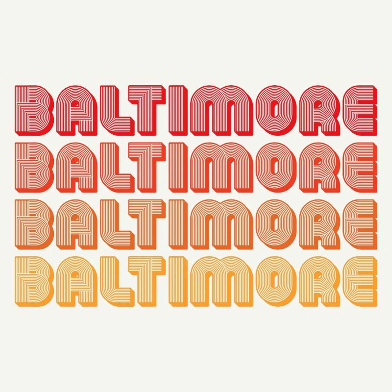 Baltimore Neon Gradient Repeats