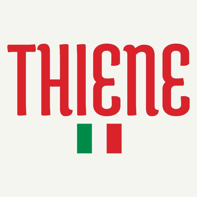 THIENE-Italie Conception de drapeaux et de typographie