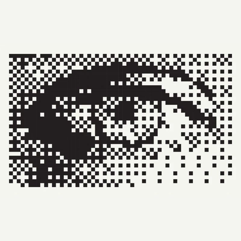 Mitternachts-Pixel-Augenmuster