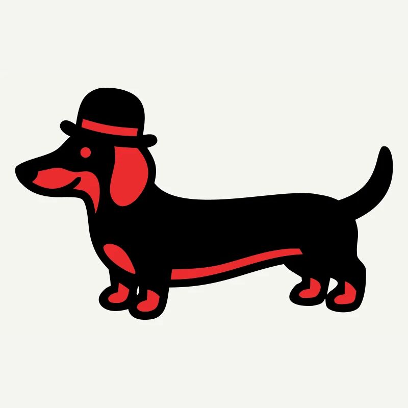 Cool Dachshund Hat Gentleman