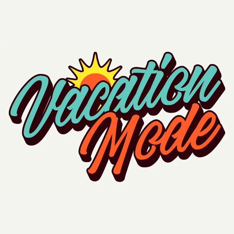 Mode Vacances Mode Vacances Design solaire rétro