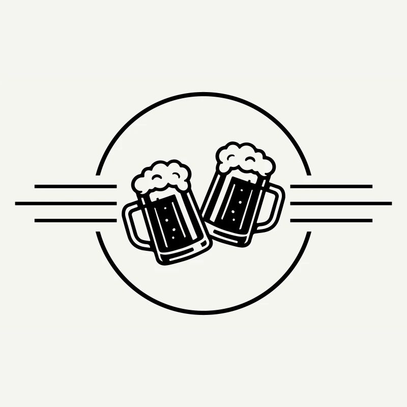 Bier Anstoßen Bierkrug