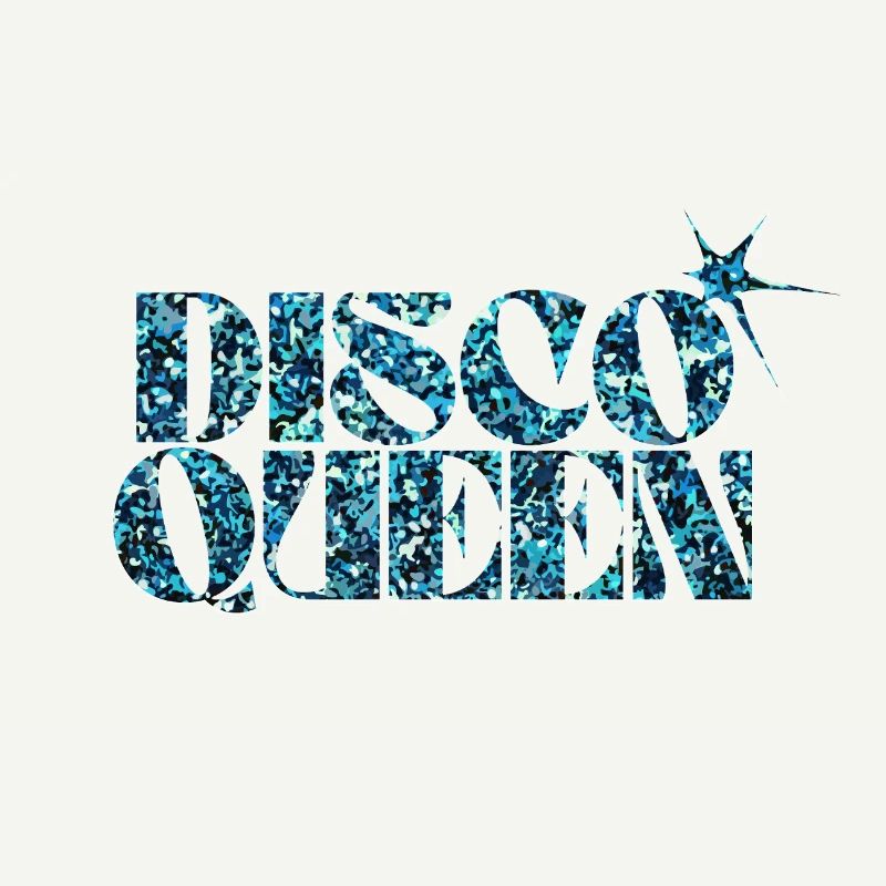 Disco Glitter Bubble Graphic Design