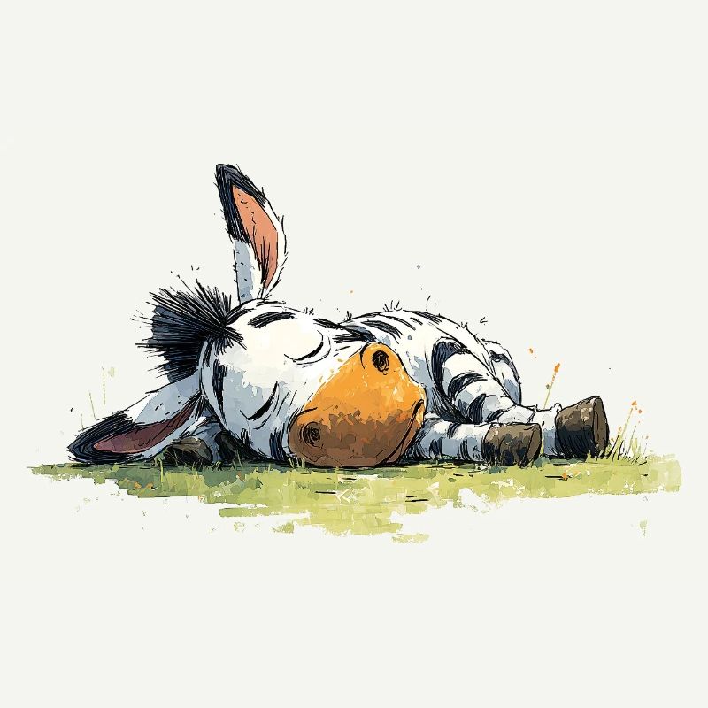 Sleeping Zebra