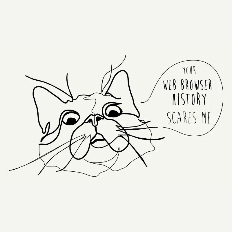 Cat Meme - Historique du navigateur Web effrayant