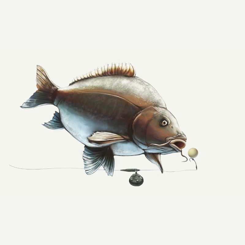 Conception du gréement de pêche Mirror Carp Ronnie