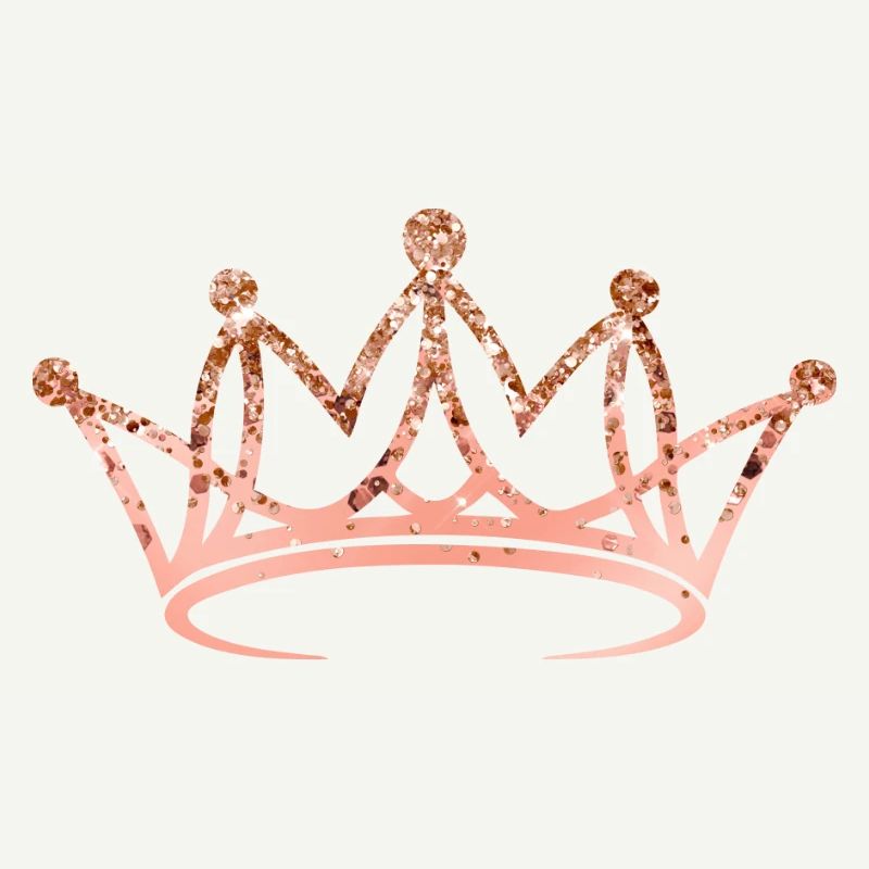 Krone, elegant, glitter, personalisierbar