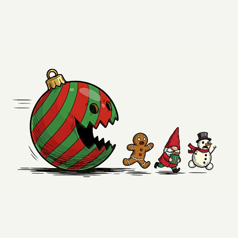 Verschlingende Weihnachtskugel Ornament