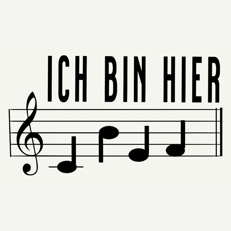 Ich bin hier Chef Notenschrift Chorleiter Dirigent