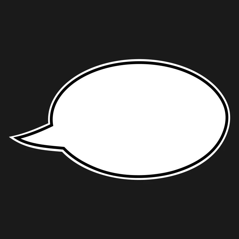 Speech bubble comic right