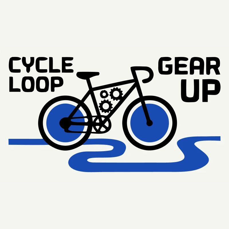 Motivational Gear Up Bicycle Loop