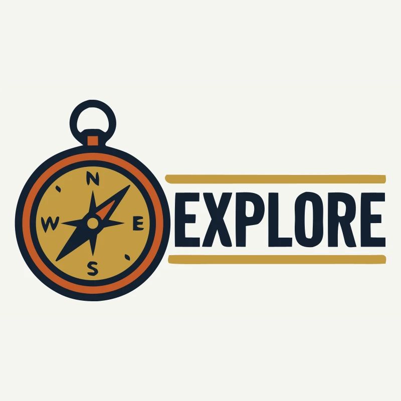 Explore Compass Discover Text