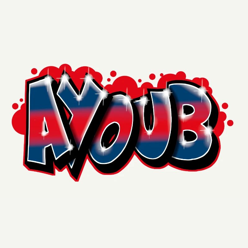 Graffiti First Name AYOUB