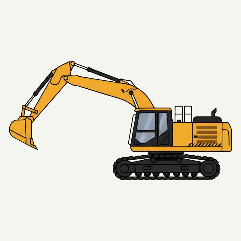 Excavator Excavator Driver Construction Site