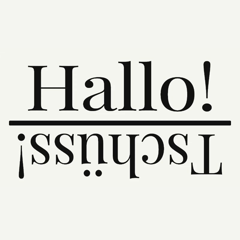 Hello – Funny Mirrored Typography Design