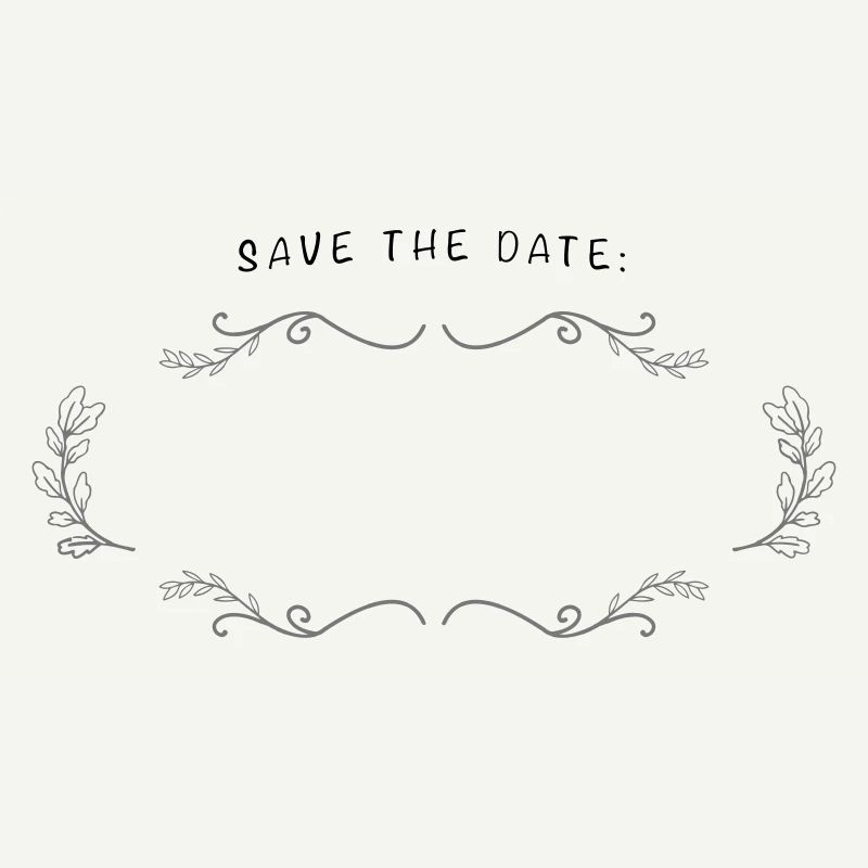 SAVE THE DATE | Champ vide à étiqueter