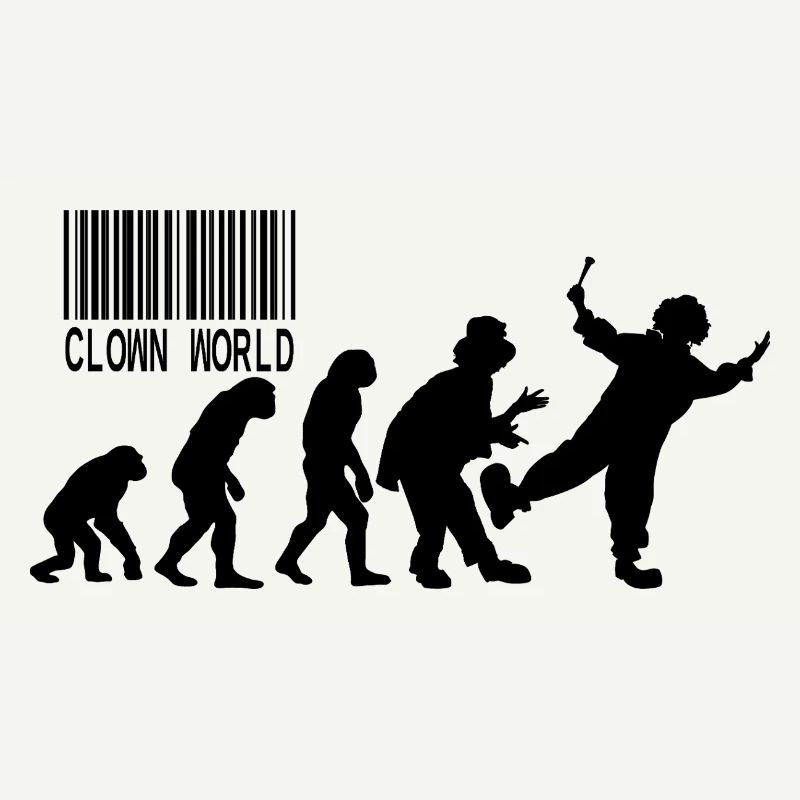 Clown World Evolution parody