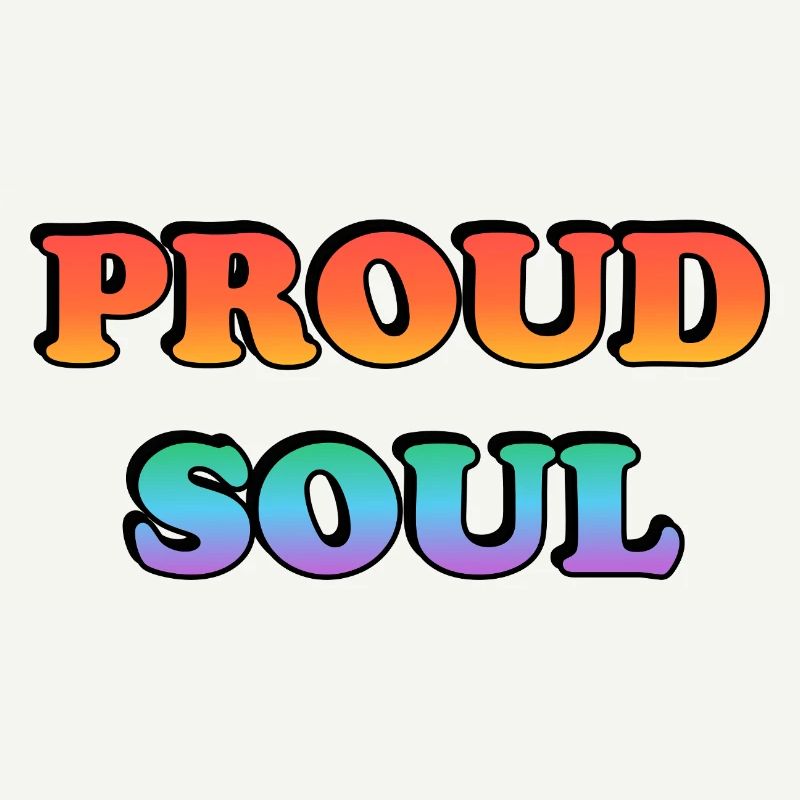 Proud Soul Gradient Typography