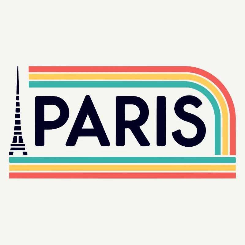 Paris Rainbow Retro