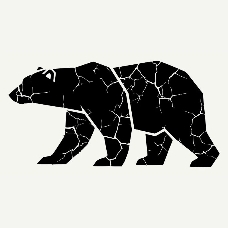 Bear Ripps Grunge Silhouette