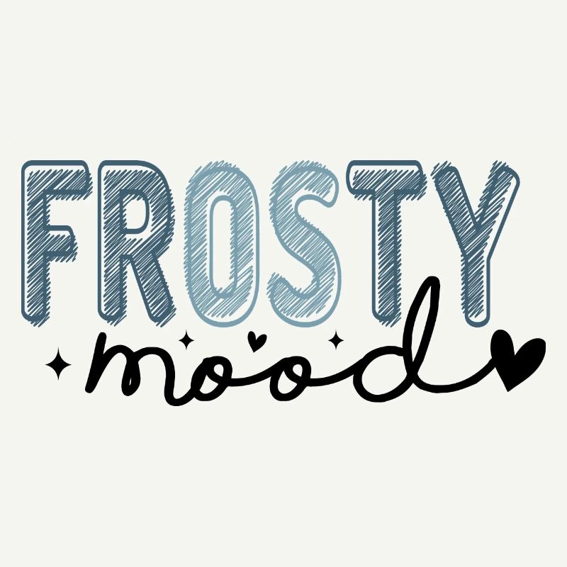 Frostiger Text im eisigen Stil