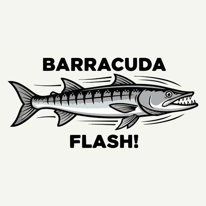 Barracuda Flash Prédateur Mer Barracuda