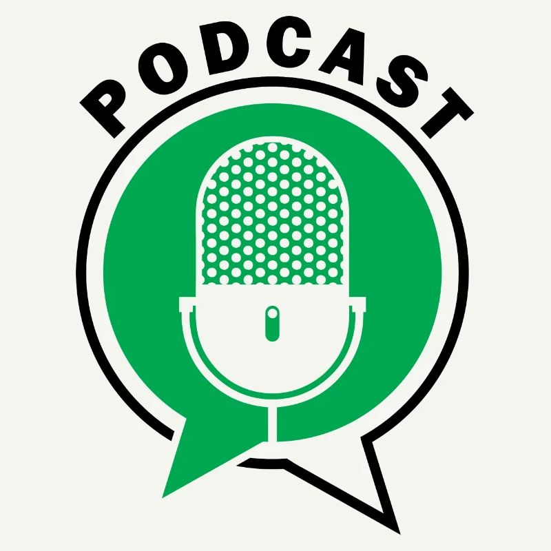 Podcast Microphone Speech Bubbles