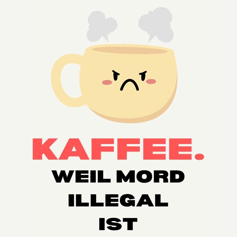 "Coffee because murder is illegal" Coffee lovers