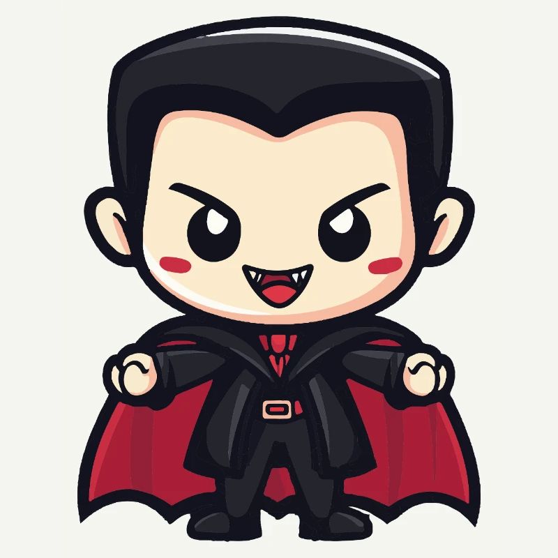 Vampire Halloween Cute Comic